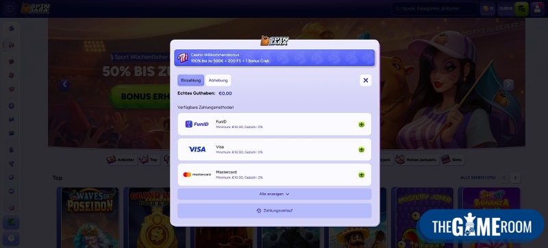 Einzahlung mit Jeton im Online Casino
