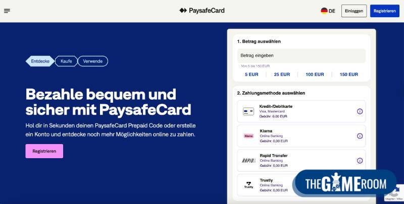 Paysafecard-Konto erstellen