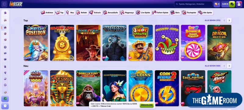 Spiele im Sofort Online Casino spielen