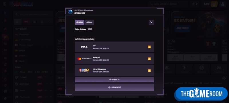 Einzahlung im MGA lizenziertes Casino
