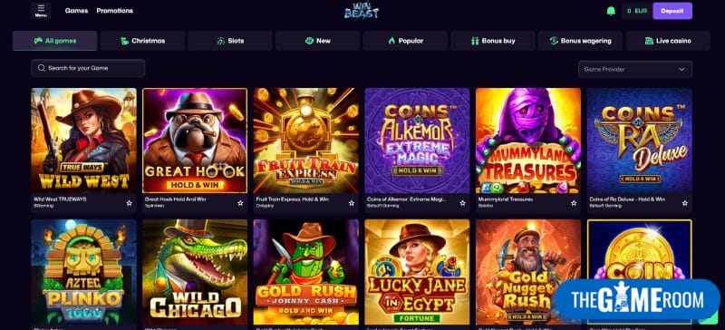 WinBeast independent casino games