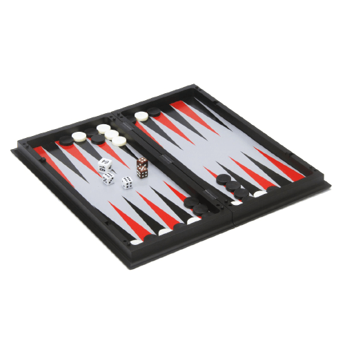 Tweezijdig bord voor schaken en backgammon
