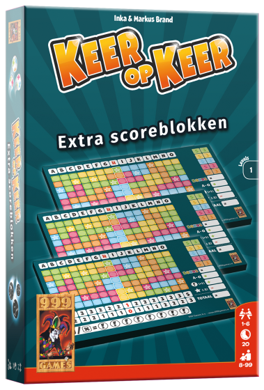 Keer op Keer Scoreblok 3 stuks Level 1