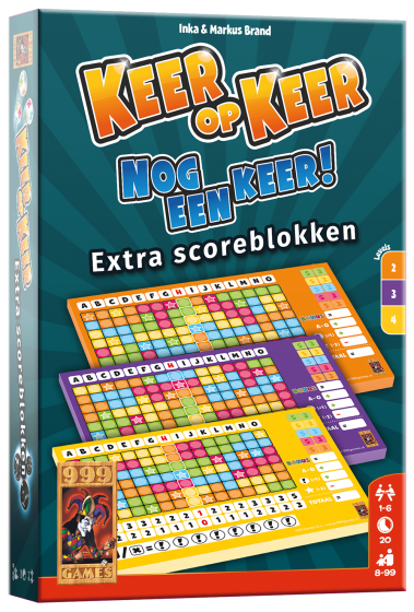 Keer op Keer Scoreblok 3 stuks Level 2, 3 en 4