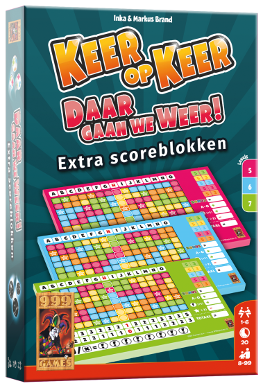 Keer op Keer Scoreblok 3 stuks Level 5, 6 en 7
