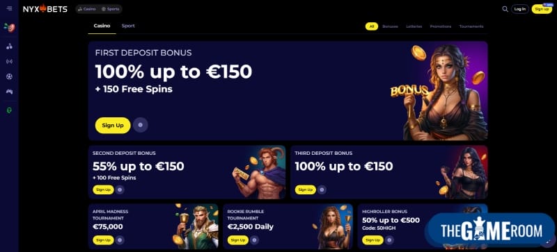 Bonussen bij NYXbets online casino