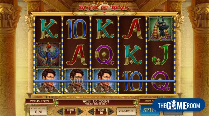 Gratis spins zonder storting Book of Dead slot