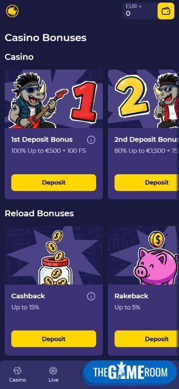 Mobiel casino bonus