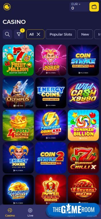 Mobiele casino spellen