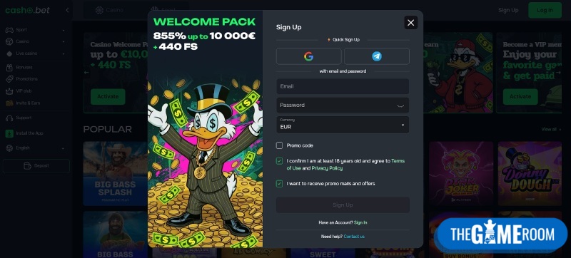 Registratie bij het casino met creditcards