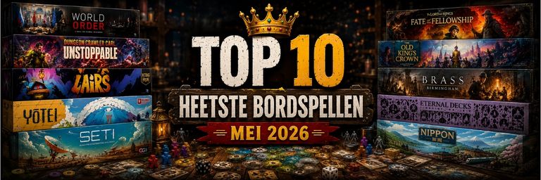 Top 10 Heetste Bordspellen van Mei 2026