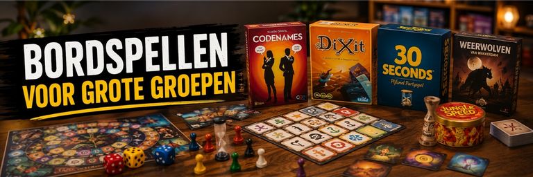 Bordspellen voor grote groepen