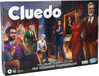 Cluedo bordspel met verdachten en kamers